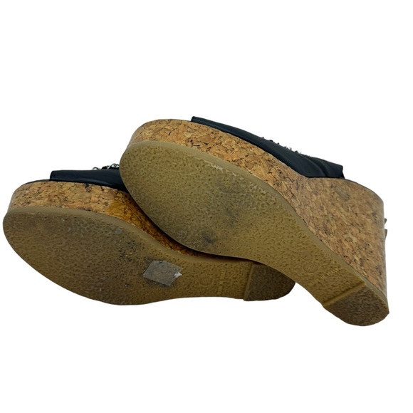 Authentic Chanel Wedges CC Logo Chain 39.5 - Picture 5 of 6